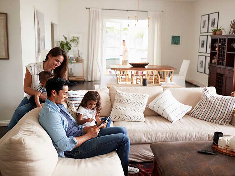 Family enjoying time together