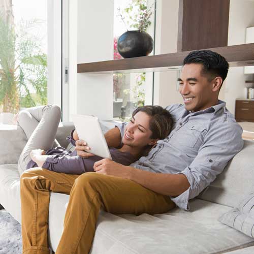 couple on couch