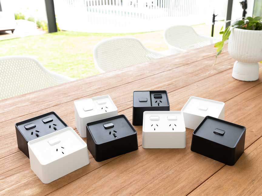 iconic outdoor switches and sockets